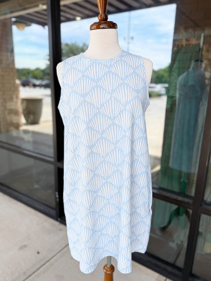 Printed Air Flow Mini Dress