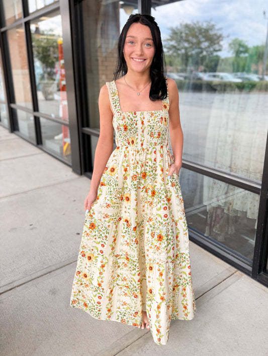 Sunflower Midi Dress