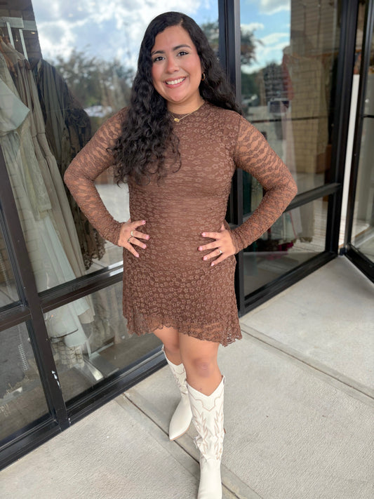 Mesh Fitted Dress