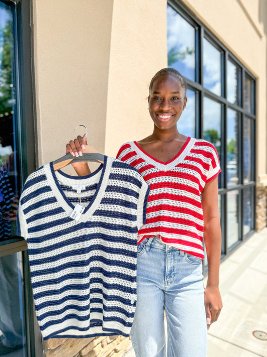 Skye Stripped Knit Top