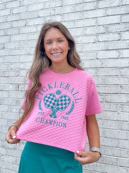 Quilted Pickleball Tee