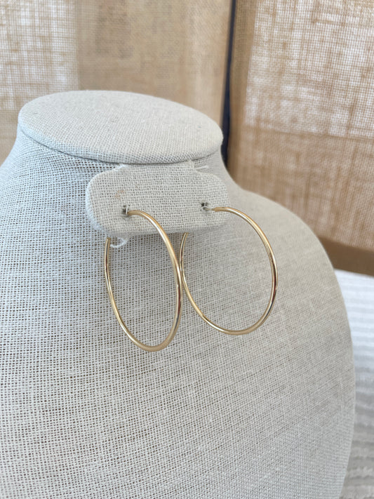 Large Gold Hoop Earrings