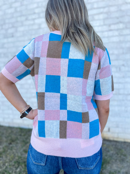 Bubblegum Colorblock Sweater