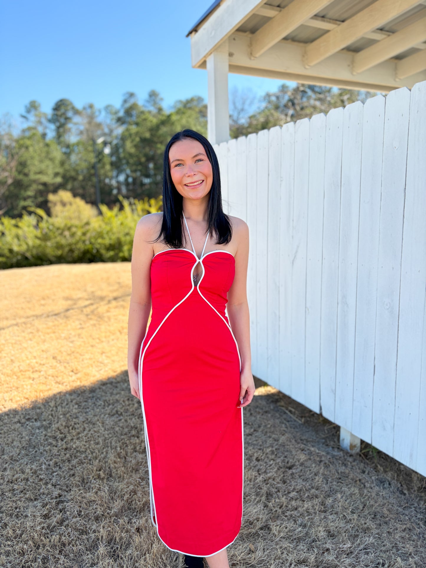 Romee Halter Fie Midi Dress