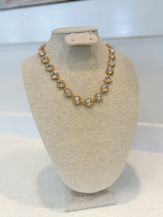 Rhinestone Bubble Necklace