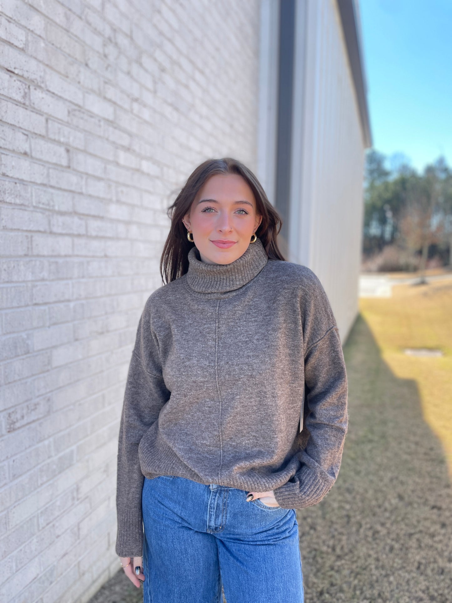 Louie Turtle Neck Soft Sweater