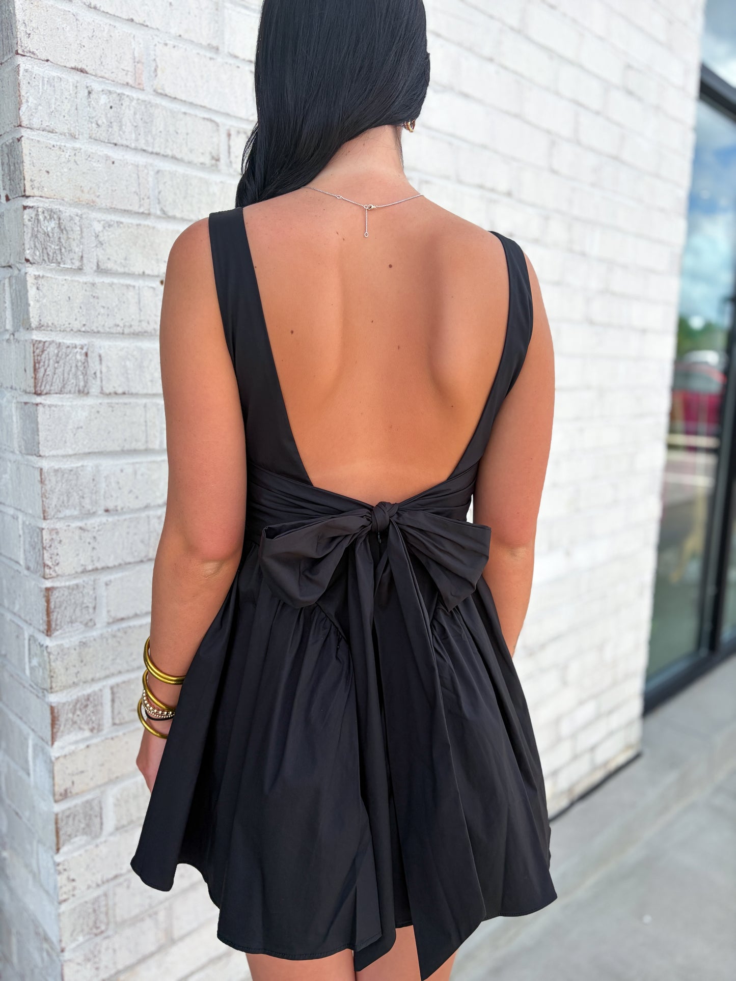 Anderson Basque Waist Mini Dress