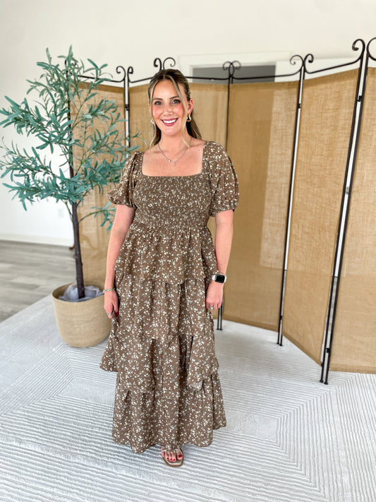 Alliah Tiered Floral Maxi Dress
