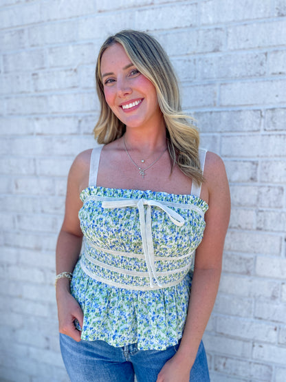 Maria Smocked Floral Top