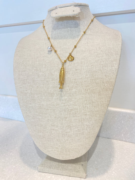 Sardine Pendant Necklace