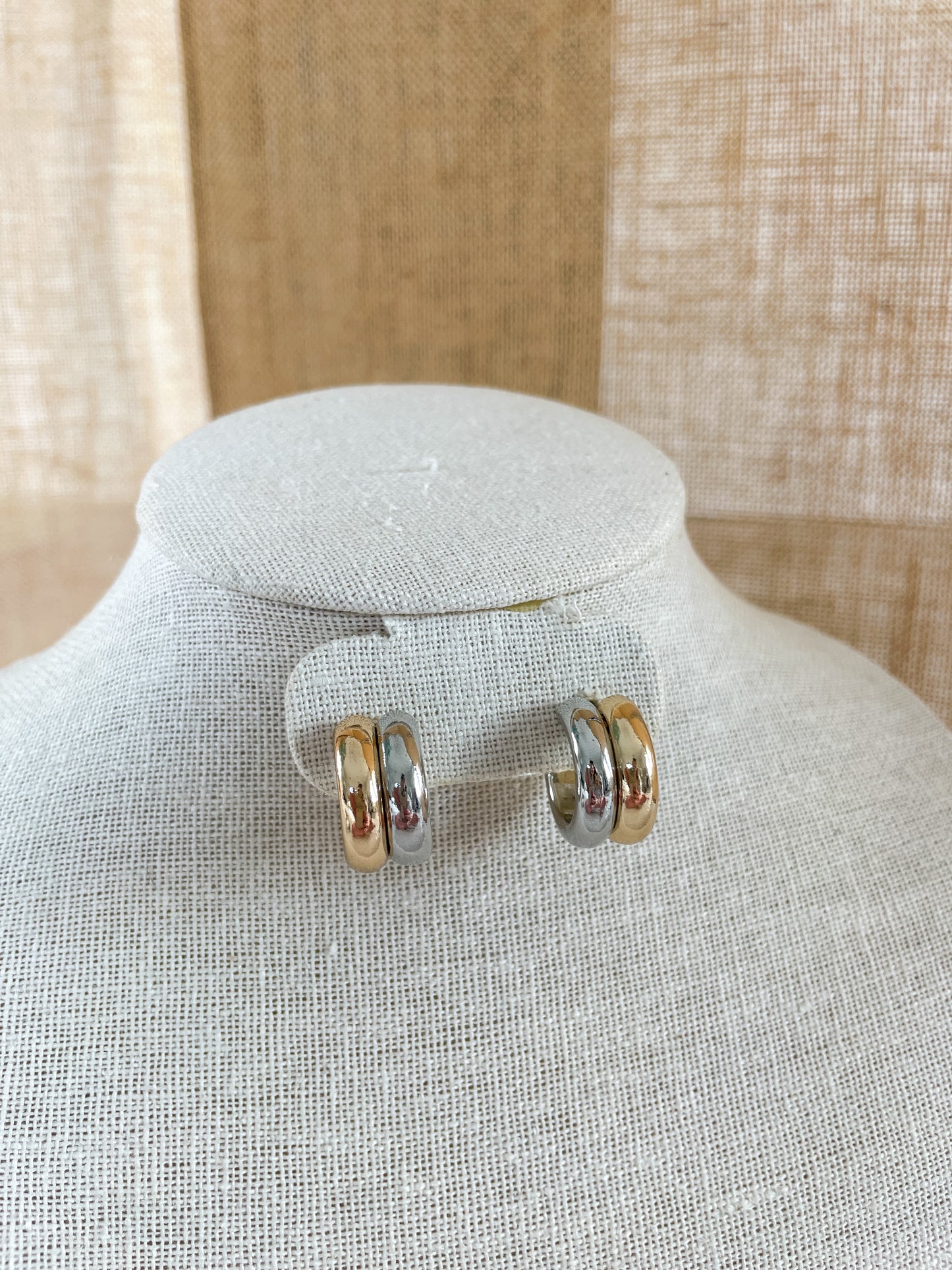 Gold & Silver Hoop Earrings
