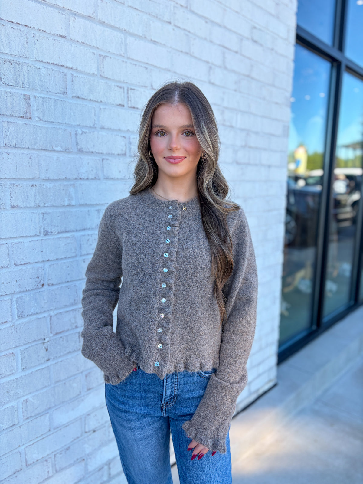 Wesley Ruffled Cardigan