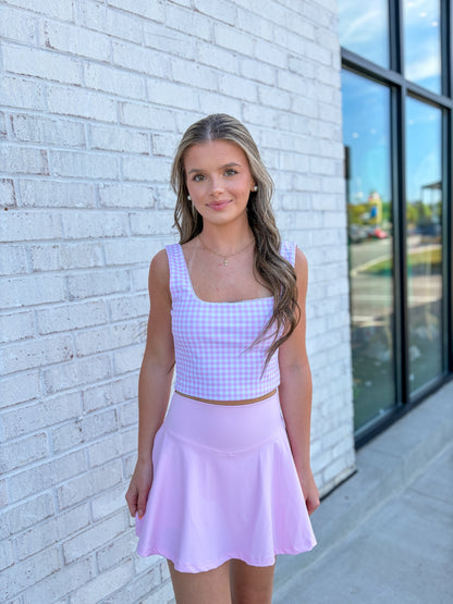 Bow Back Athletic Skirt