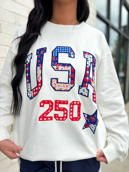USA Patchwork Sweatshirt