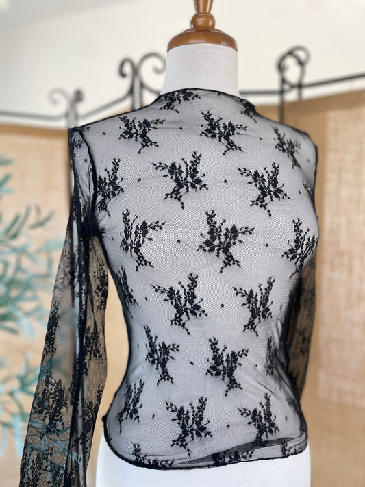 Long Sleeve Lace Top