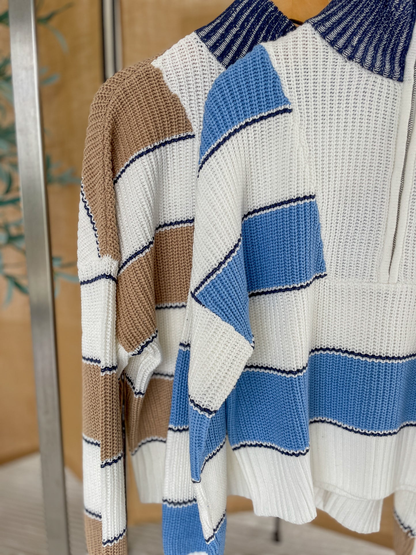 Joey Stripped Quarter-Zip