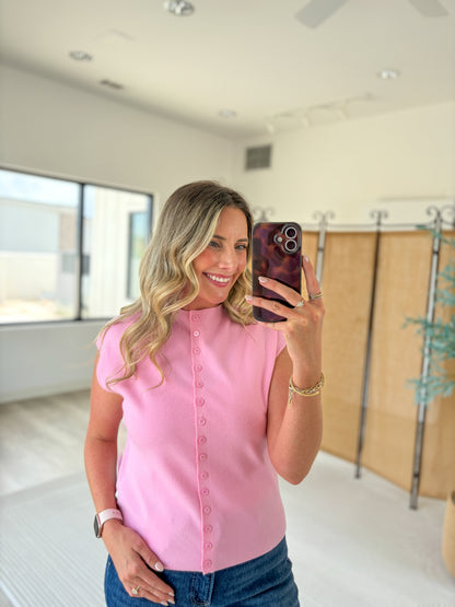 Tate Button Up Knit Top