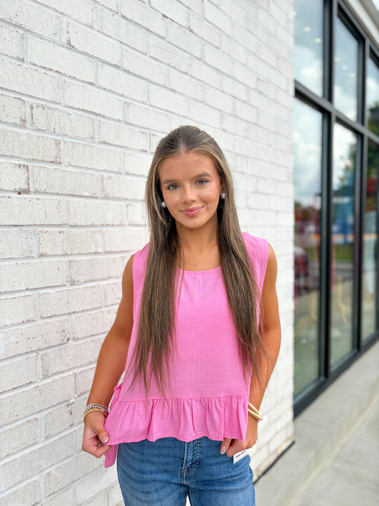 Peplum Tank Top