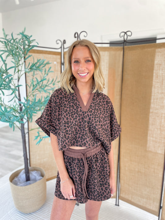 Leopard Short Set