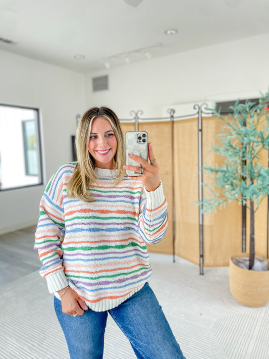 Colorful Striped Sweater