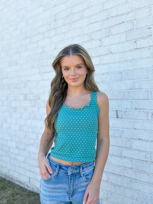 Polka Dot One Size Tank Top