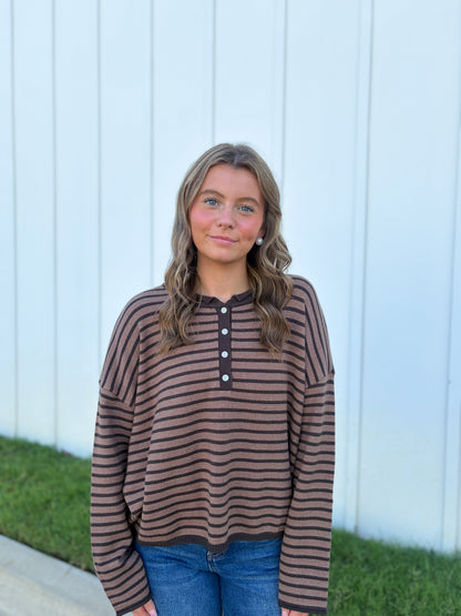 Hadleigh Knit Striped Top