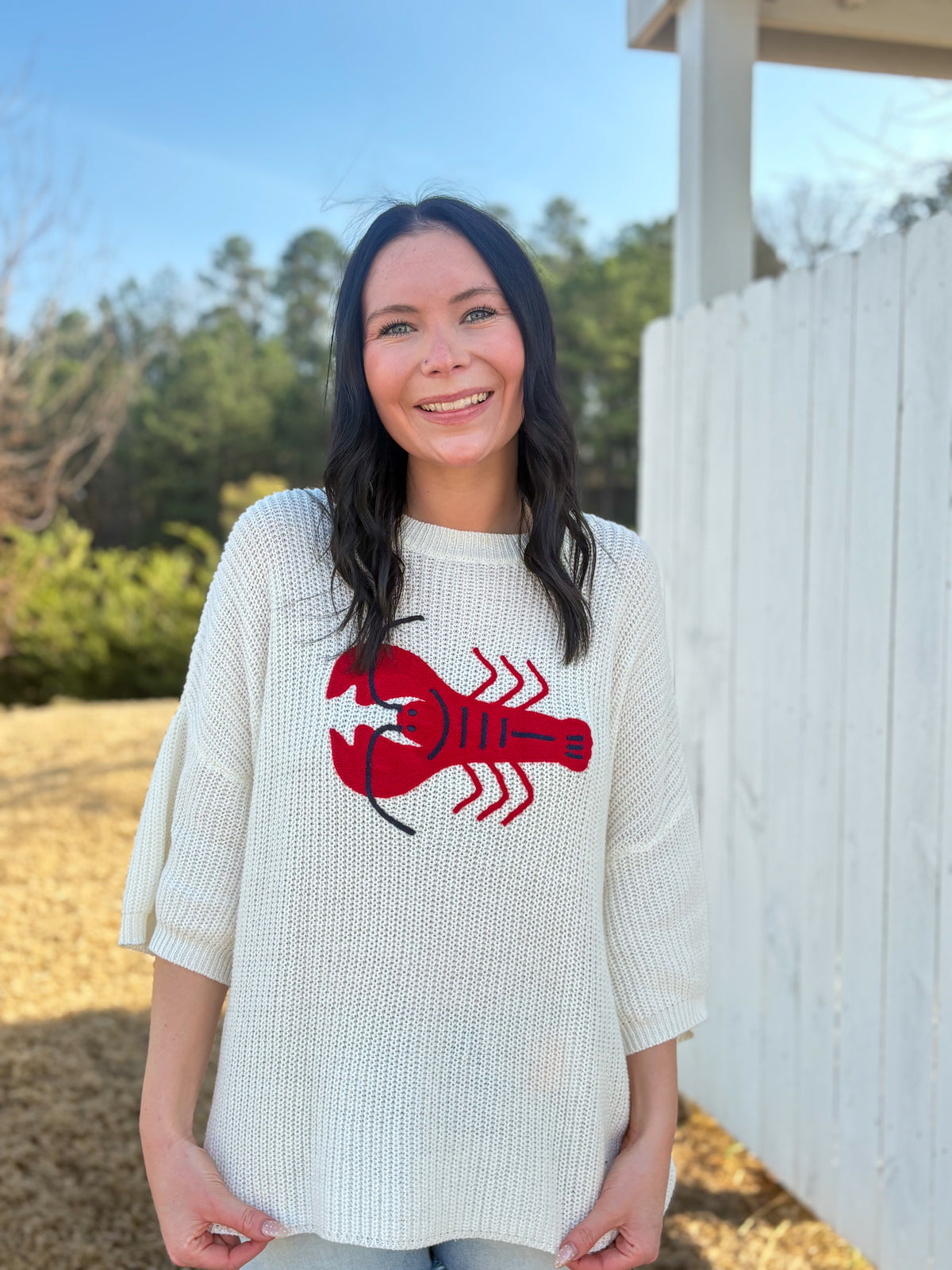 Lobster Knit Top