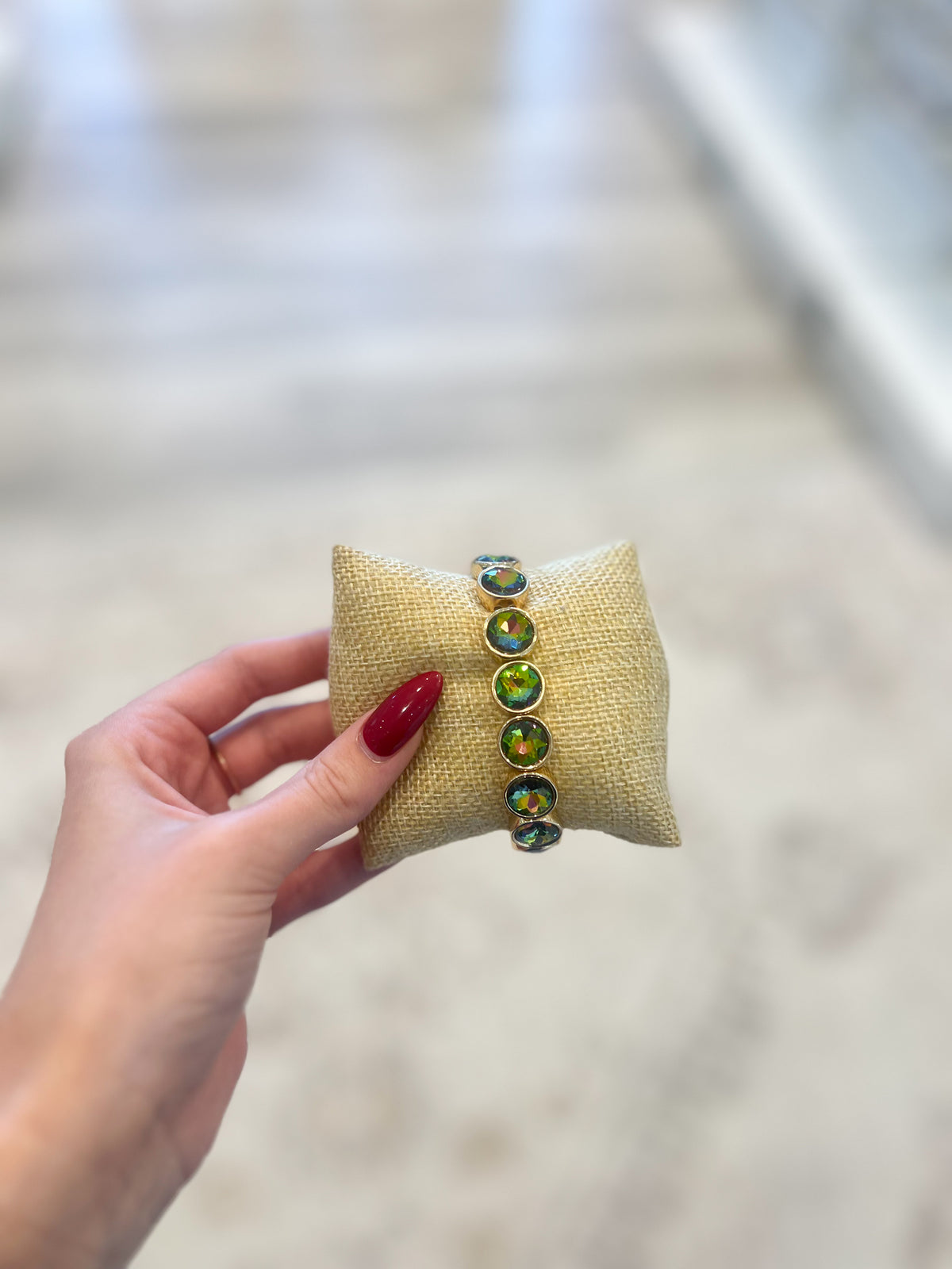Multicolor Gemstone Bubble Bracelet
