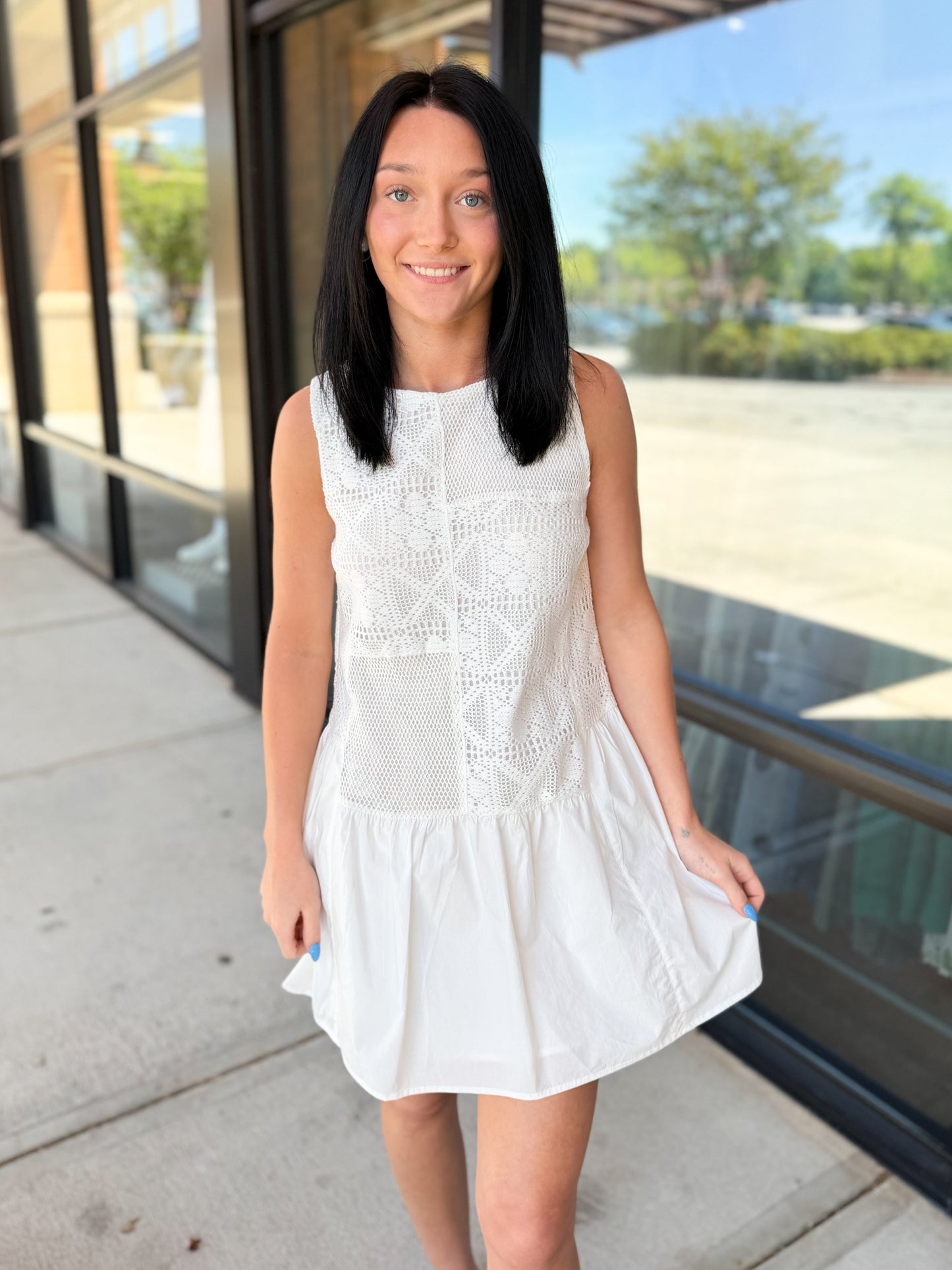 Ziggy Textured Mini Dress