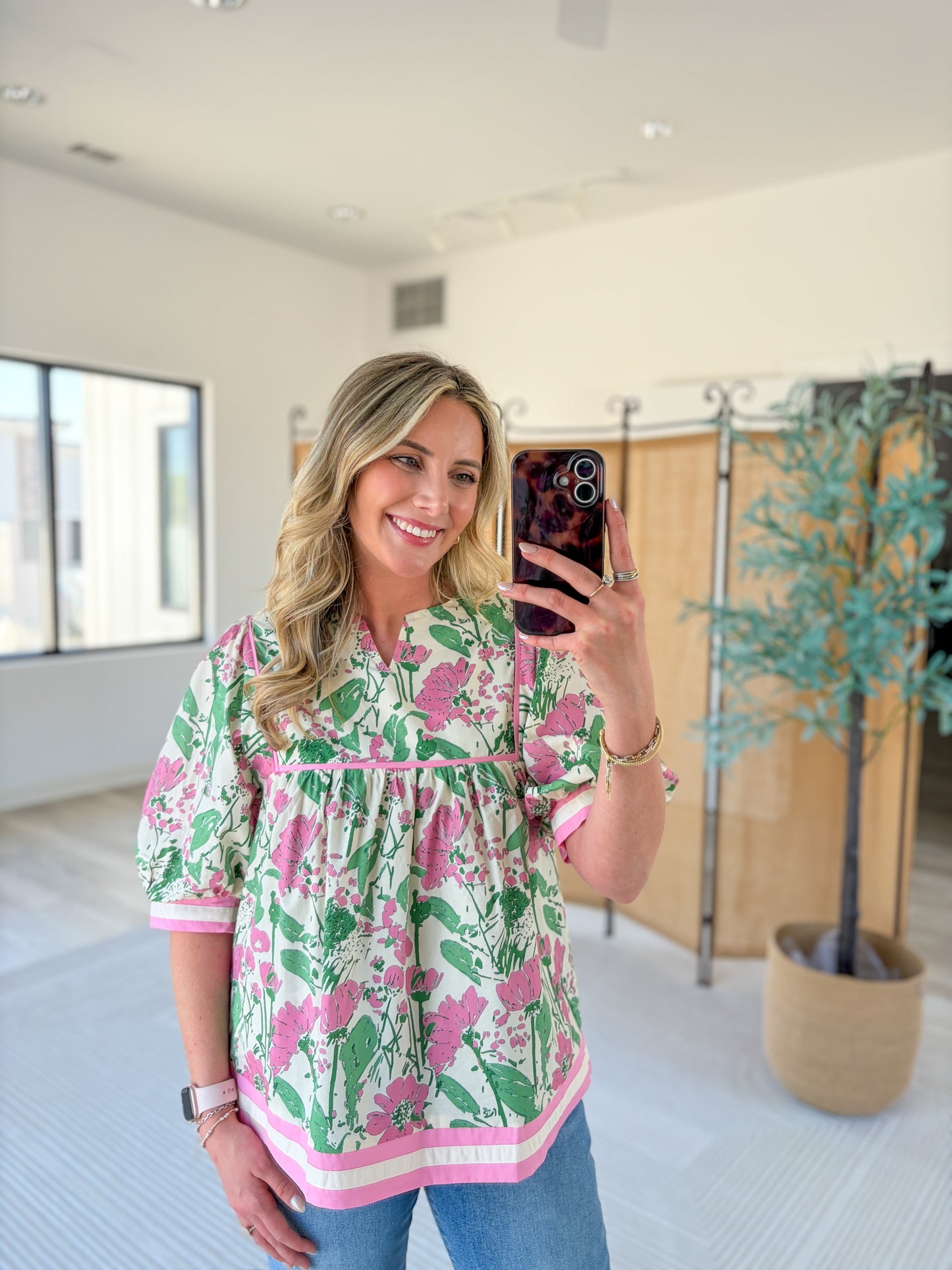 Eliza Patterned Blouse