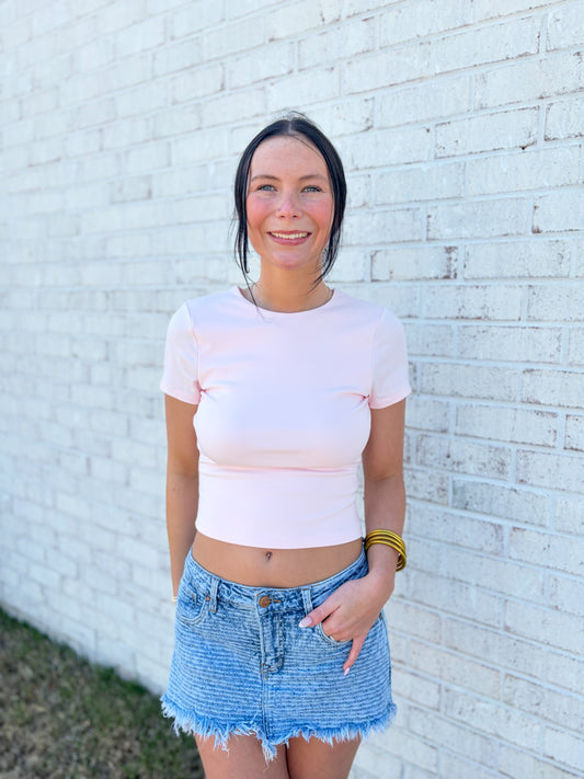 Fitted Open Back Top