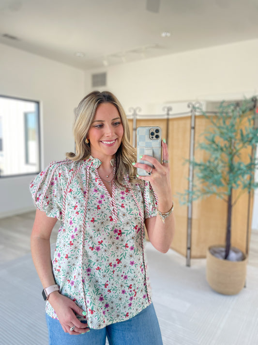 Lisa Floral Blouse