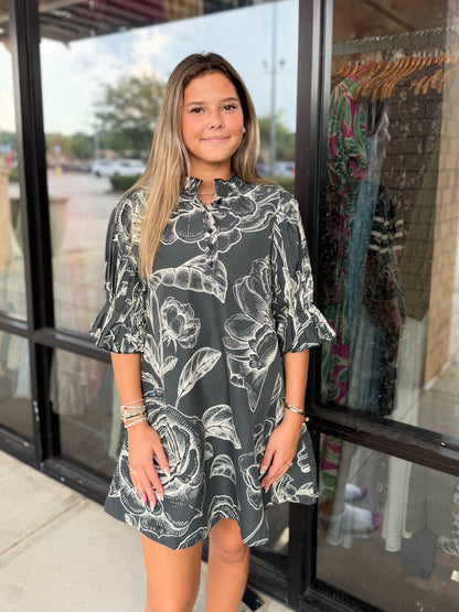 Blaire Printed Mini Dress