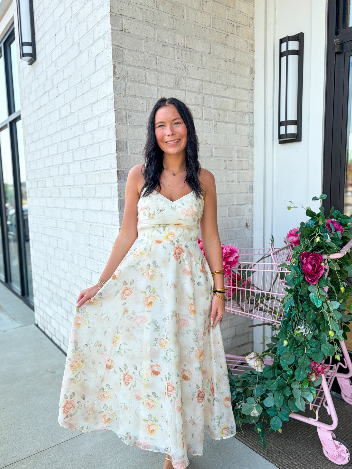 Harper Floral Midi Dress