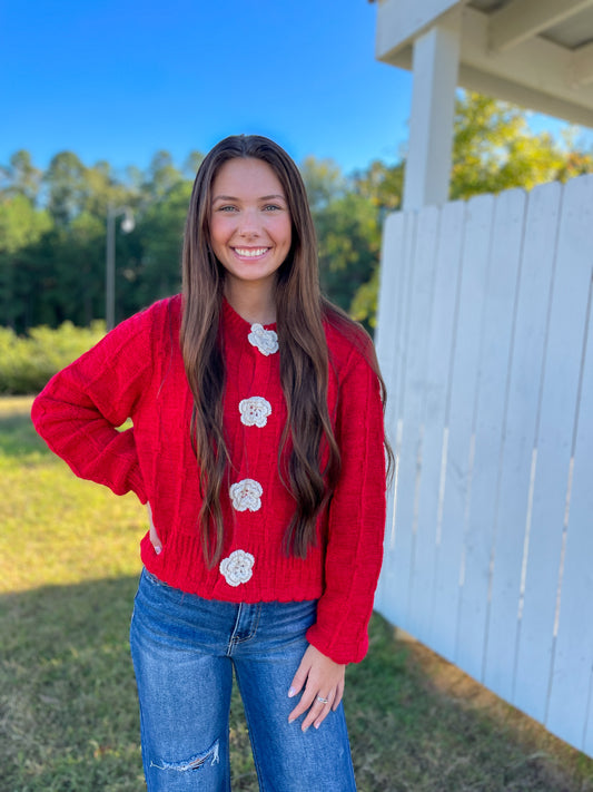 Cassidy Flower Sweater