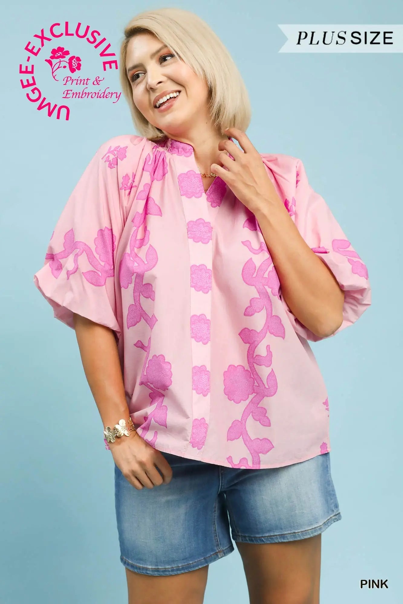 Sammy Patterned Blouse - PLUS