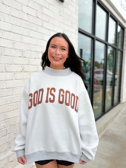 Jesus/God Is Good Mock Neck