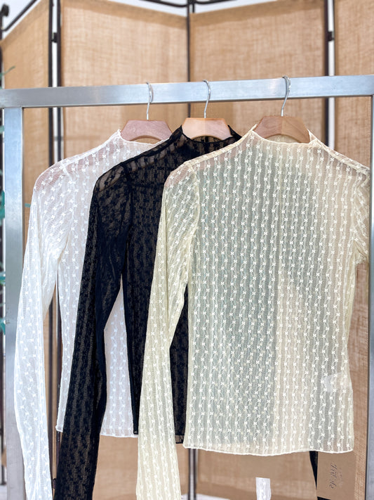 Abel Long Sleeve Lace Top