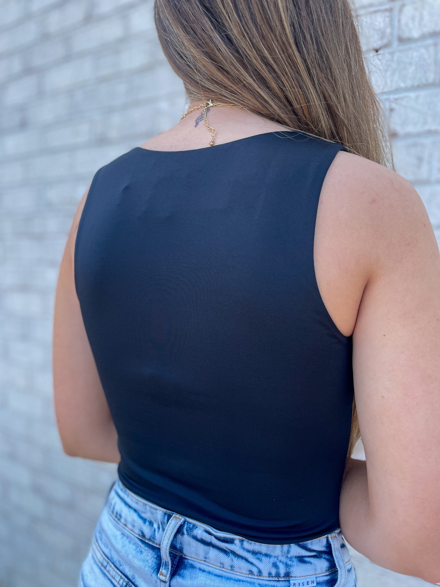 Double Lined Scoop Neck Bodysuit