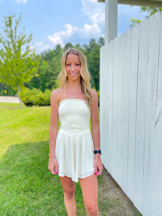Jenna Strapless Romper
