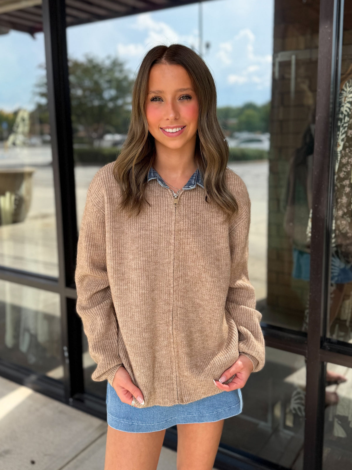 Marley Zip Up Sweater