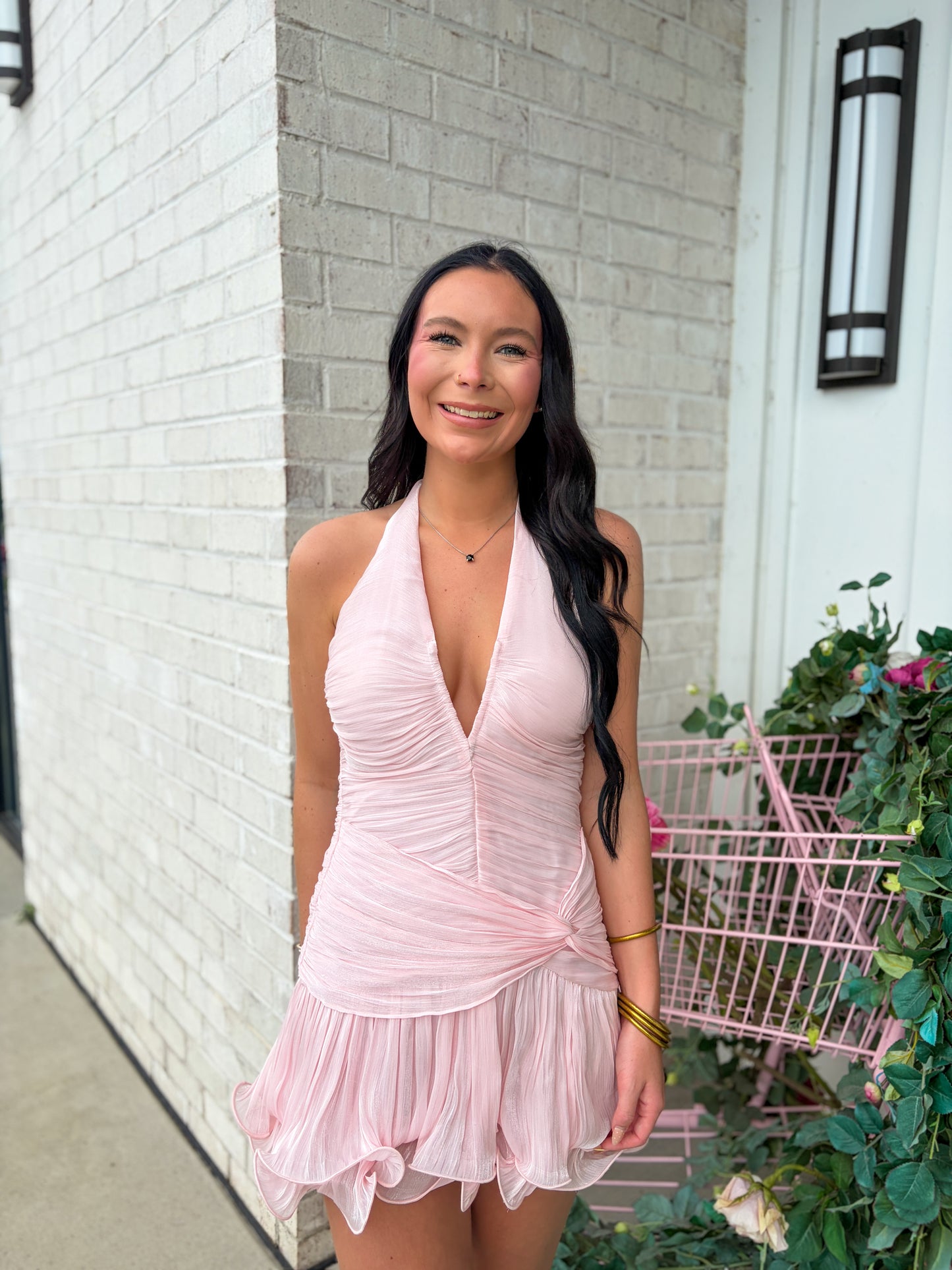 Sam Rouched Mini Dress