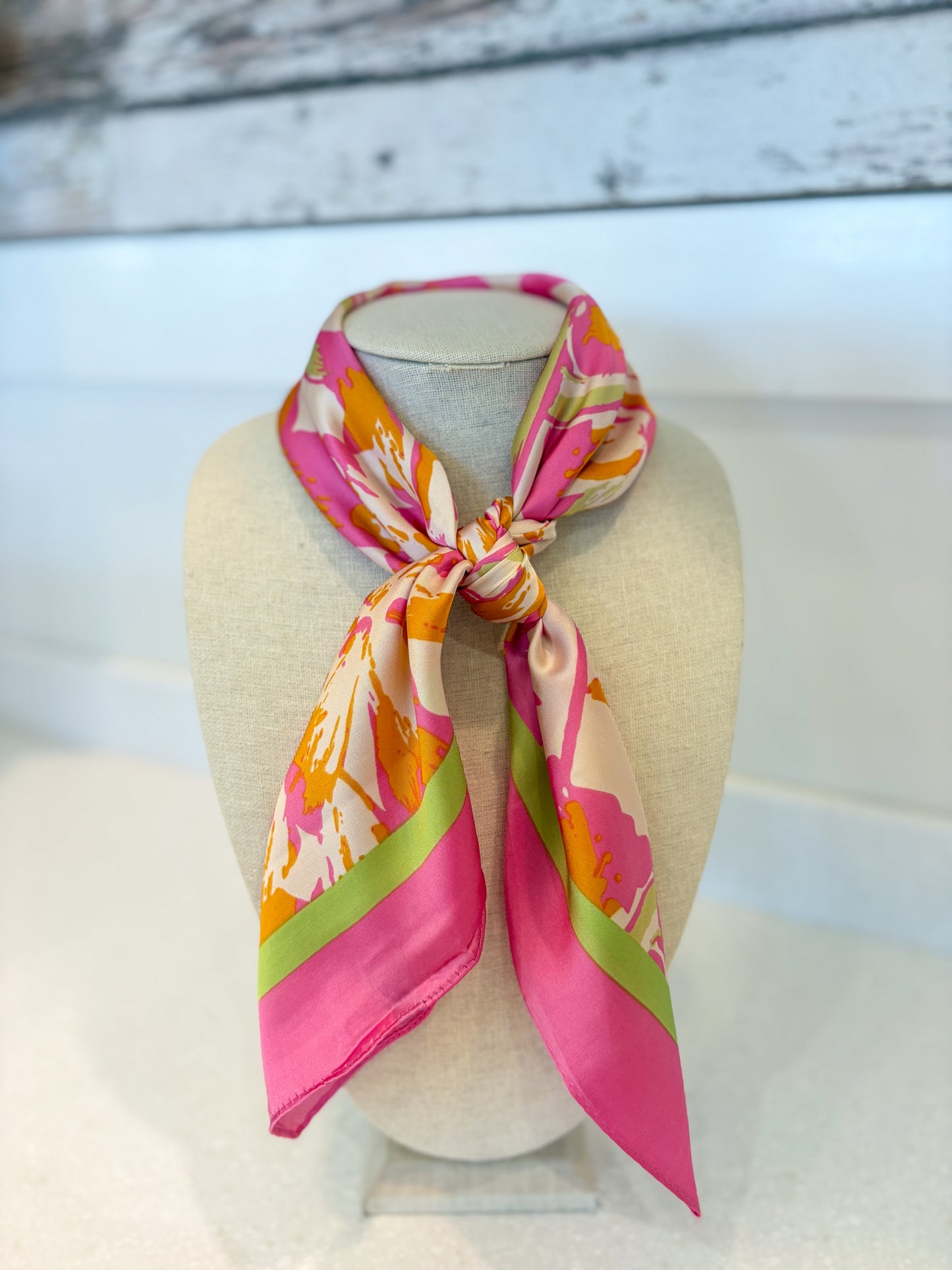 Silk Patterned Scarf