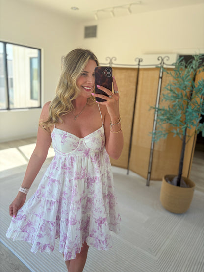 Gabby Printed Mini Dress