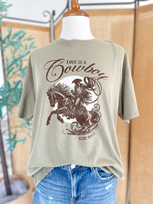 Love Is A Cowboy Graphic Tee