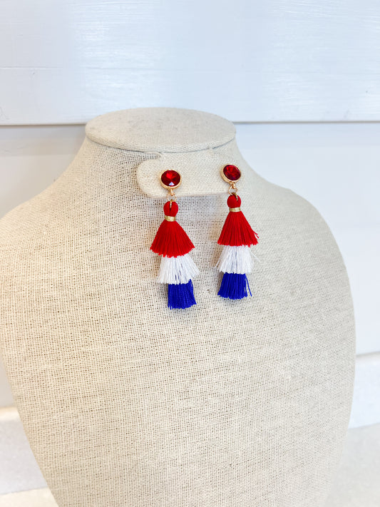 Star Beaded Hoop Earrings