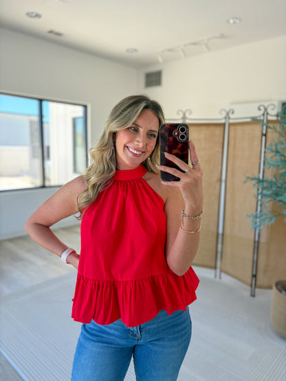Kallie Peplum Top