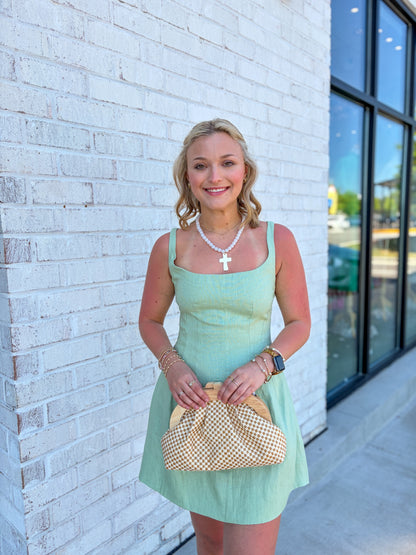 Linen Mini Dress
