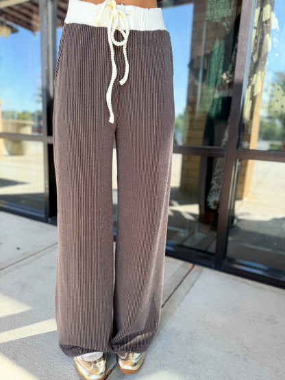 Scarlett Ribbed Pants Set