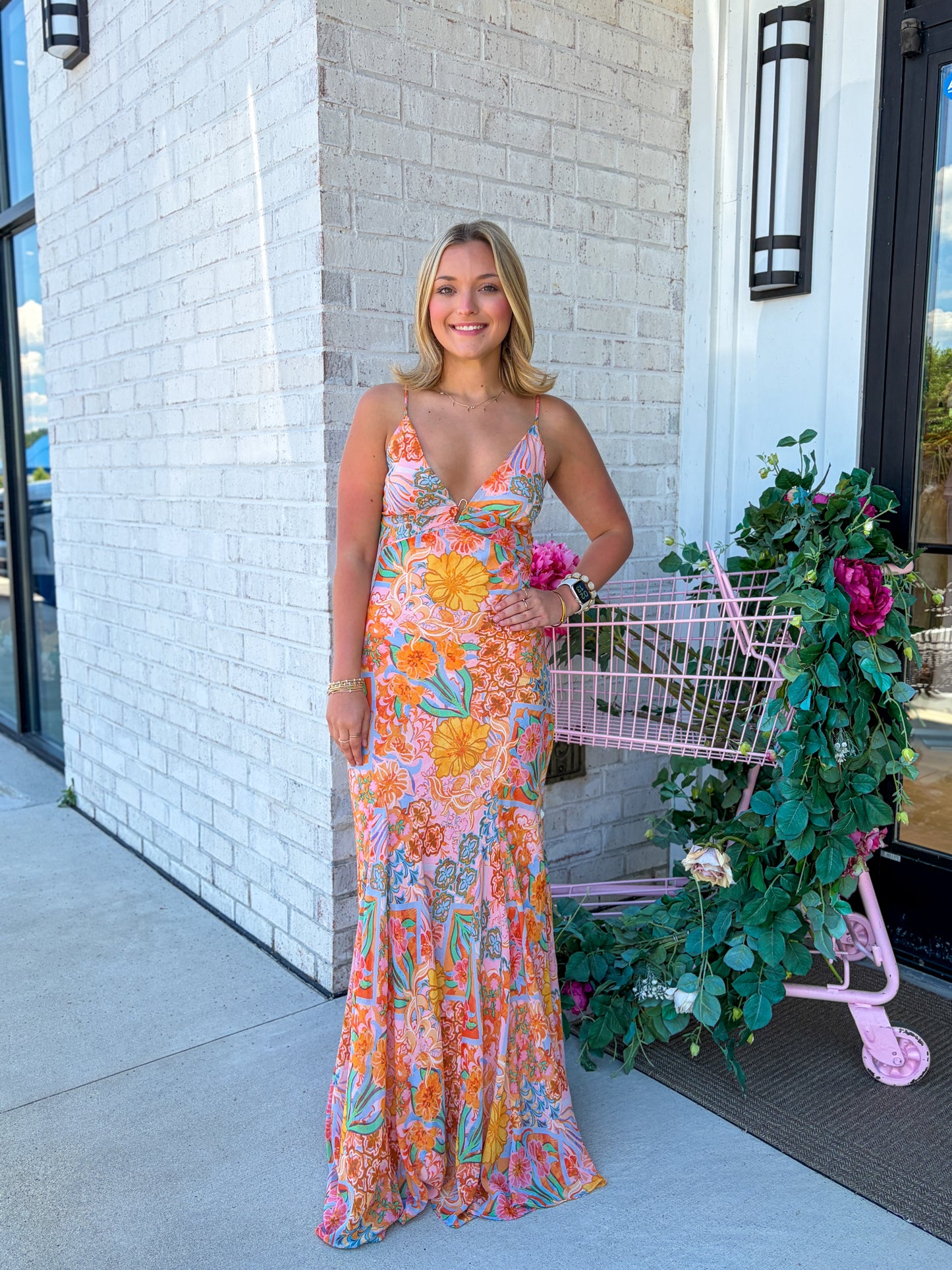 Cillian Patterned Maxi Dress